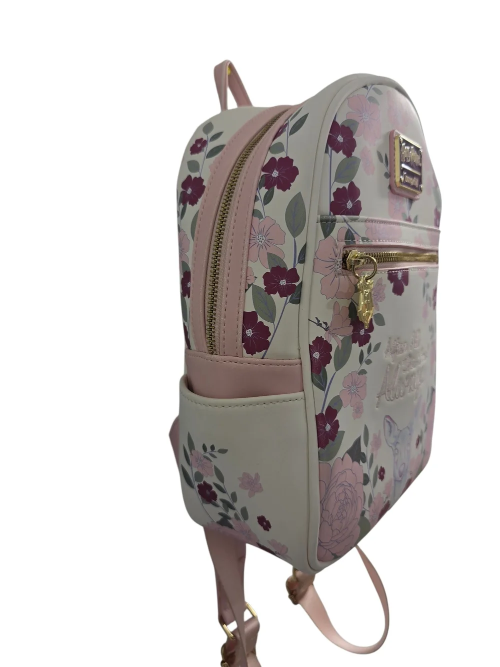 Harry Potter Loungefly Always Floral Mini Backpack in Pink| White